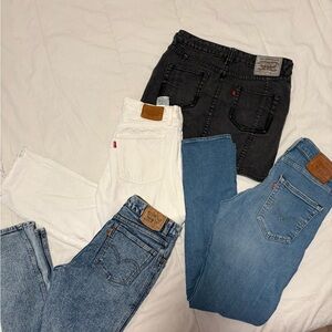 Levi's Jeans and skirt Bundle in Black, White & Various Blues